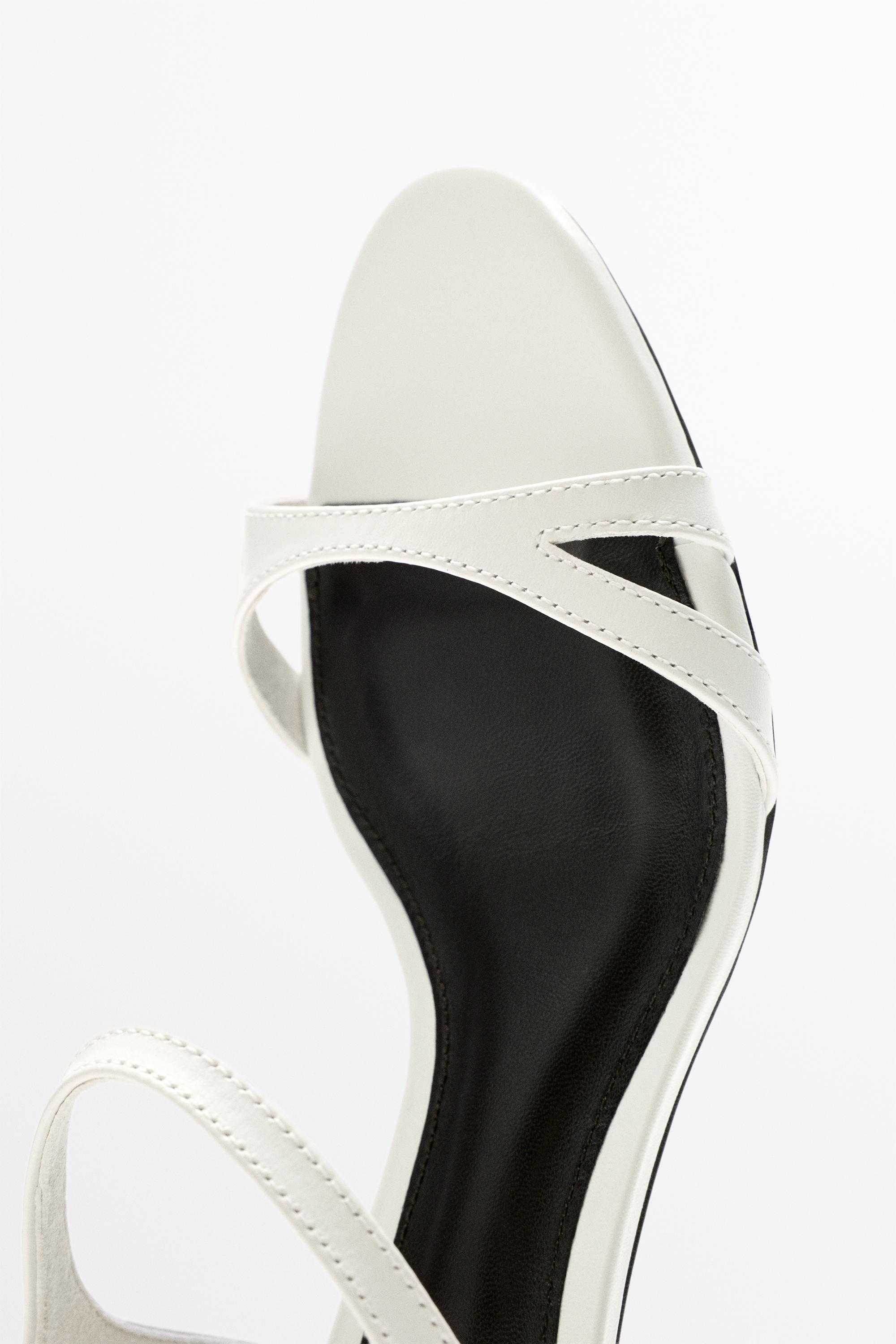Sandale cuir talon bas